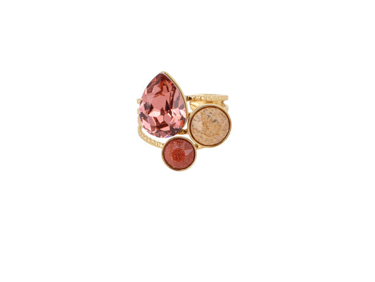Bague Eléanor - Cristaux Swarovski